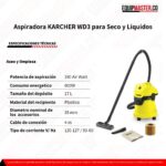 Aspiradora KARCHER WD3 para Seco y Liquidos - Equipmaster