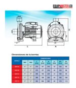 Bomba electrica Centrifuga PEARL CEP10F16S -Equipmaster
