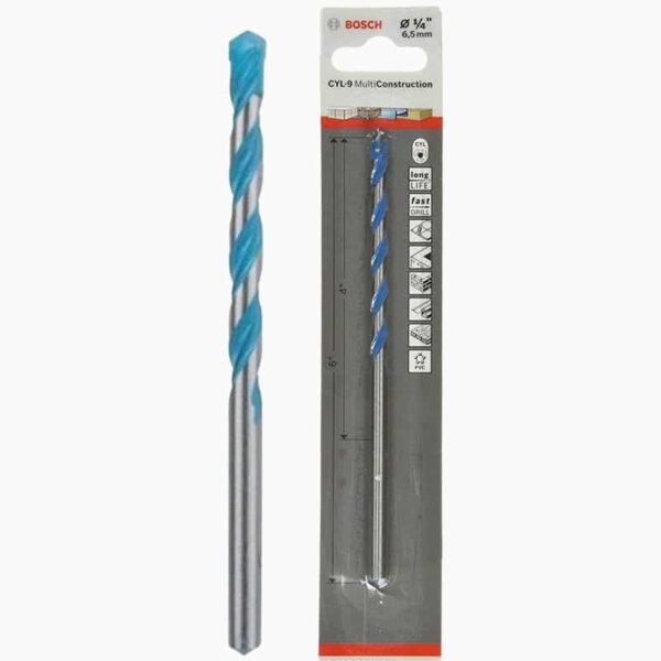 [ Broca_CYL-9 MULTI-construction_1-4_ (6.3mm) X 6_ Bosch_Equipmaster ]