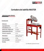 Cortadora de ladrillo MASTER_Equipmaster