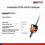 Cortasetos STIHL HS 45 2 tiempos - Equipmaster