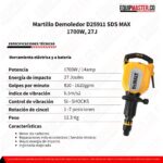 Demoledor D25911 Dewalt - Equipmaster