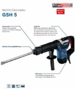Demoledor pared BOSCH GSH5 1100w - Equipmaster