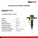 Demoledor piso DEWALT D25980B3 - Equipmaster