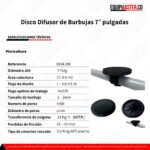 Disco Difusor de Burbujas 7 pulgadas - Equipmaster