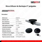 Disco Difusor de Burbujas 9 pulgadas- Equipmaster