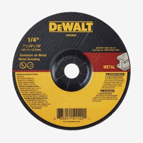 Disco_Pulir_desbastar_metal_DEWALT_7x1-4_Equipmaster