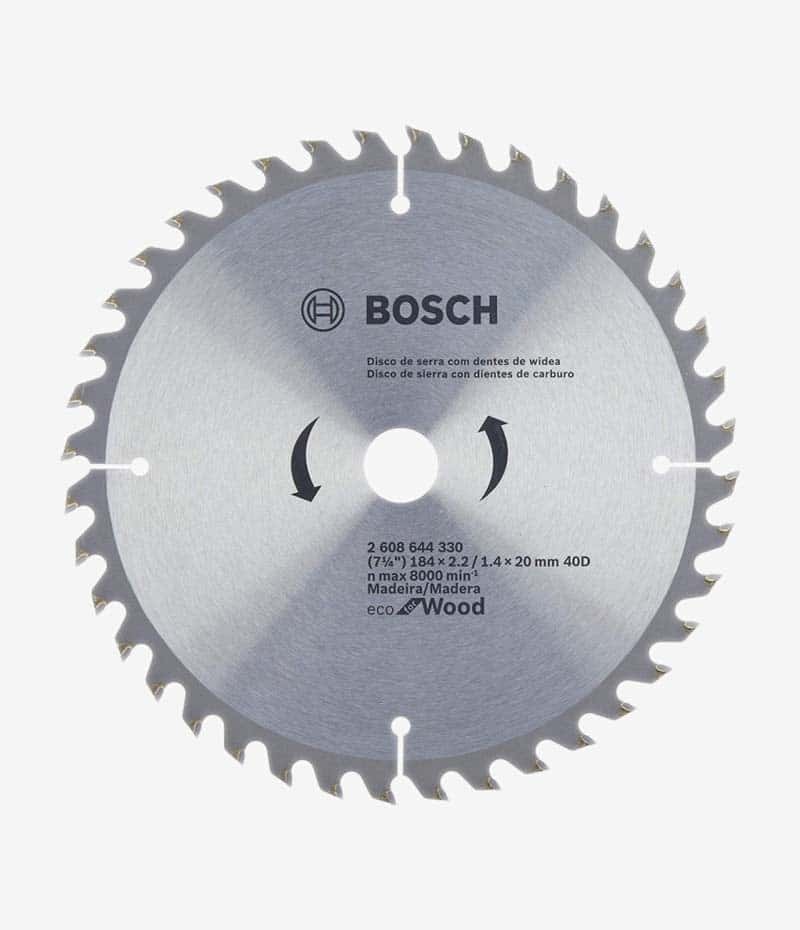 Disco_Sierra_Circular_7-¼_Madera_Eco_Eje ¾ _40dientes_BOSCH_Equipmaster Disco_Sierra_Circular_7-¼_Madera_Eco_Eje ¾ _40dientes_BOSCH_Equipmaster