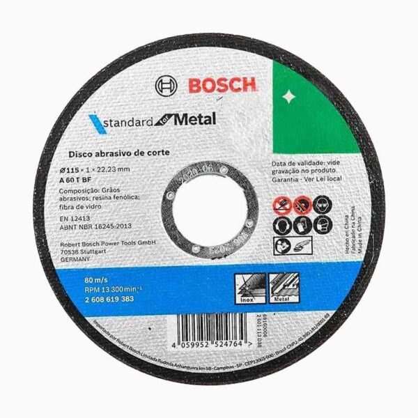[ Disco_de_Corte_metal_BOSCH_4-½_Equipmaster ]
