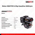 EM-GM200 Motor MASTER 6.5 hp Gasolina - Equipmaster