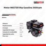 EM-GM270 Motor a Gasolina MASTER 9hp - Equipmaster