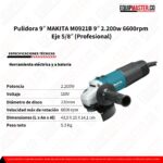 Esmeriladora Makita M0921B -Equipmaster