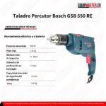 Fichas Técnicas taladro Bosch GSB 550