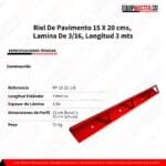 Formaleta de sardinel (o bordillo) RP-15-20 - Equipmaster