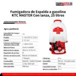Fumigadora de Espalda 499-k768 KTC MASTER -Equipmaster