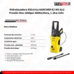 Hidrolavadora Eléctrica KARCHER K2 MX ALU -Equipmaster