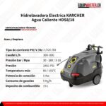 Hidrolavadora electrica KARCHER - HDS818 - Equipmaster