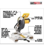 [ Ingleteadora_DEWALT_DW714-B3_Equipmaster ]