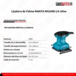 Lijadora de Palma MAKITA M9200B - 180w - Equipmaster