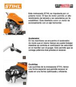Motoazada (Motocultor) STIHL MH710 Gasolina 7hp 3,2 mts/s², Anchura De Trabajo 97cm, Diámetro Del Juego De Azada 36cm - Imagen 4