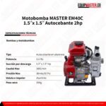 Motobomba MASTER EM40C -Equipmaster