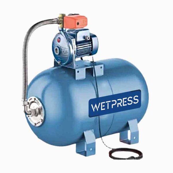 Motobomba con Hidroneumático_WETPRESS tanque 50Lts Bomba Pedrollo_CPM620 1hp_Equipmaster