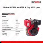 Motor DIESEL F210 MASTER 4.7hp - Equipmaster