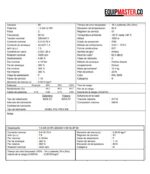Motor Electrico 2hp WEG trifasico PG002363AQA - Equipmaster