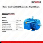 Motor Electrico_PG004181CHD_WEG Monofasico 4hp 1800rpm_Equipmaster