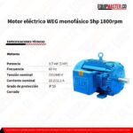 Motor eléctrico_PG005181CHD_WEG monofásico 5hp 1800rpm_Equipmaster