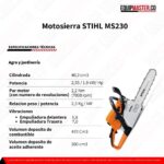 Motosierra STIHL MS230 - Equipmaster