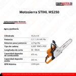 Motosierra STIHL MS250 - Equipmaster