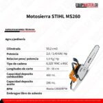 Motosierra STIHL MS260 - Equipmaster