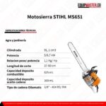 Motosierra STIHL MS651 - Equipmaster