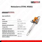 Motosierra STIHL MS661 - Equipmaster