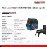 Nivel_Laser_BOSCH_COMBINADO_GCL 2-15_con soporte_Equipmaster