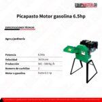 Picapasto Motor gasolina 6.5hp -Equipmaster