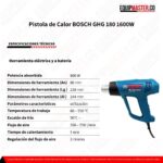 Pistola de Calor BOSCH GHG 180 1600W -Equipmaster