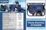 Planta Electrica HYDG4050E HYUNDAI motor a gasolina -Equipmaster