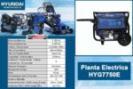 Planta Electrica HYDG7750E HYUNDAI motor a gasolina -Equipmaster