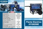 Planta Electrica HYDG9250E HYUNDAI motor a gasolina -Equipmaster