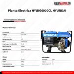 Planta Electrica HYLDG6000CL Hyundai Diesel - Equipmaster