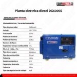 Planta electrica diesel DG6000S - Equipmaster