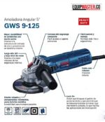 Pulidora 4-½” y 5″ BOSCH GWS 9-125