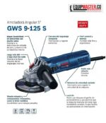 Pulidora 4-½ y 5 BOSCH GWS 9-125S - Equipmaster