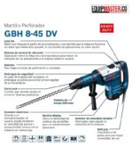 Rotomartillo Demoledor BOSCH GBH8-45D - Equipmaster