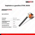 Sopladora a gasolina STIHL BG50 - Equipmaster
