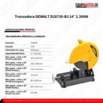 Tronzadora Dewalt D28730-B3- Equipmaster