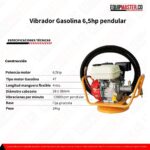 Vibrador Gasolina 6,5hp pendular_Equimpaster