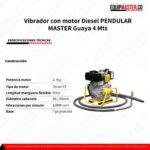 Vibrador de concreto diesel FCVR-F210 -Equipmaster
